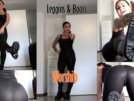 Andrea18: Leggins & Boots Worship